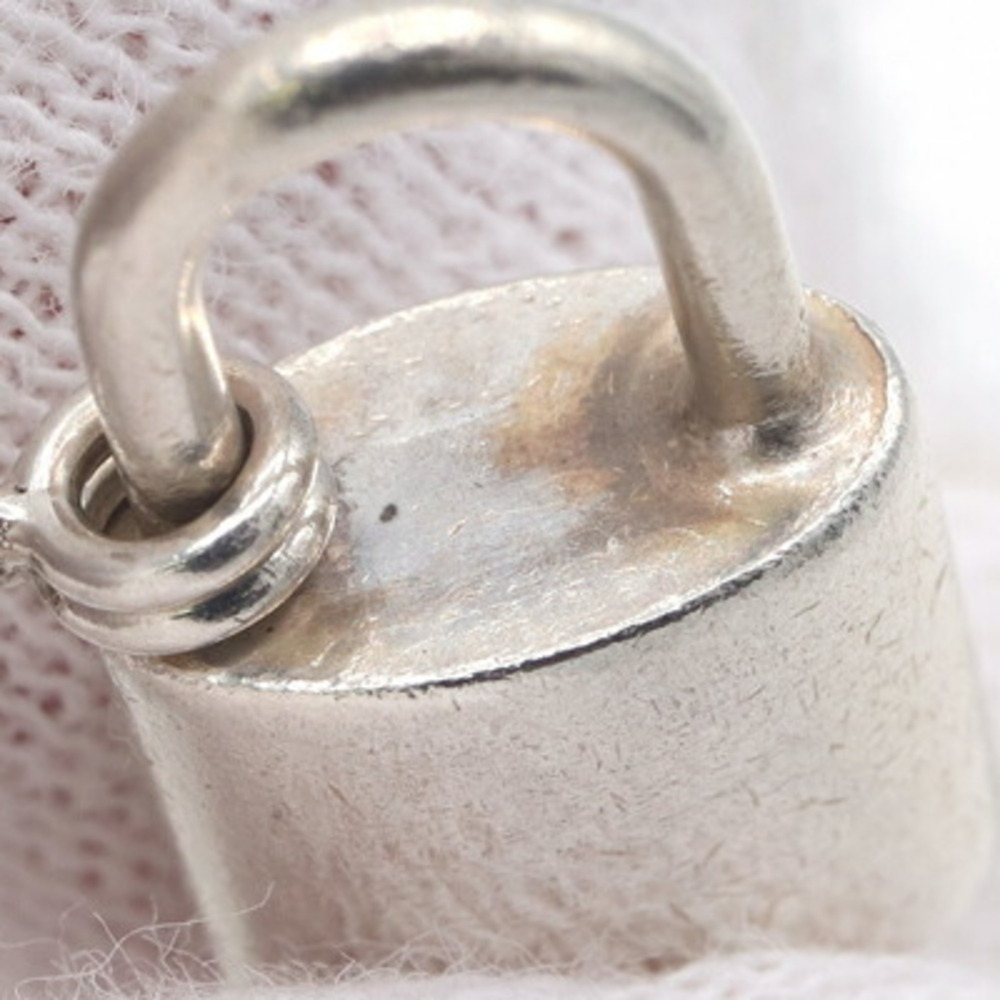 LOUIS VUITTON Silver Lockit Necklace - Picture 6 of 7